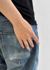 Menoal Silver Layered Ring