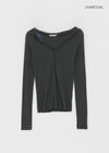 Rotine Henley Neck Long-sleeve Hoodie