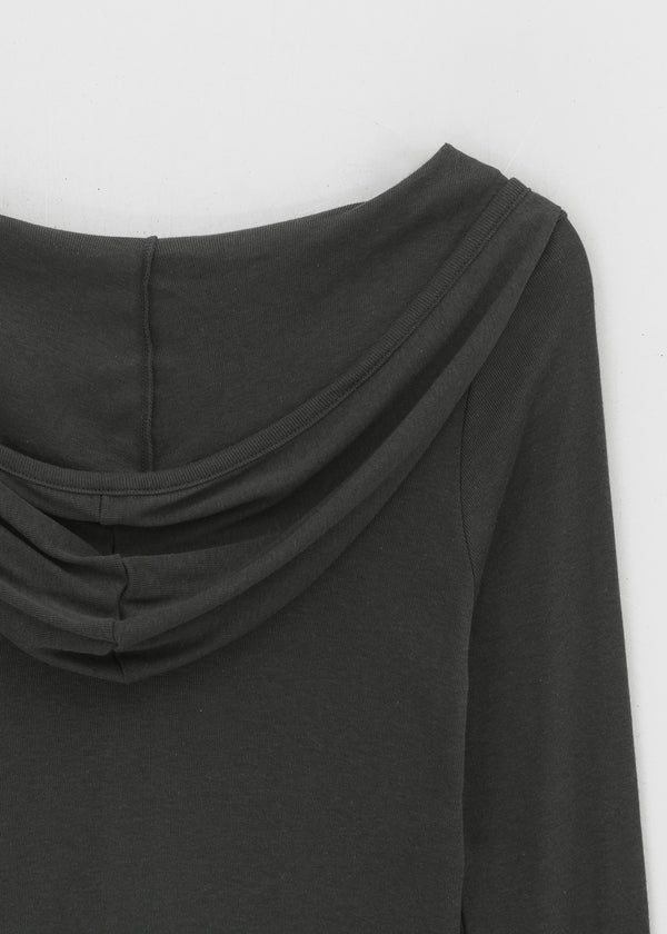 Rotine Henley Neck Long-sleeve Hoodie