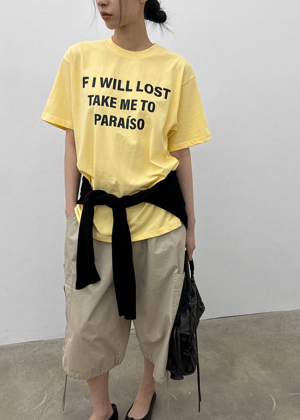 Sindella Loose Fit Printed Short Sleeve T-shirt
