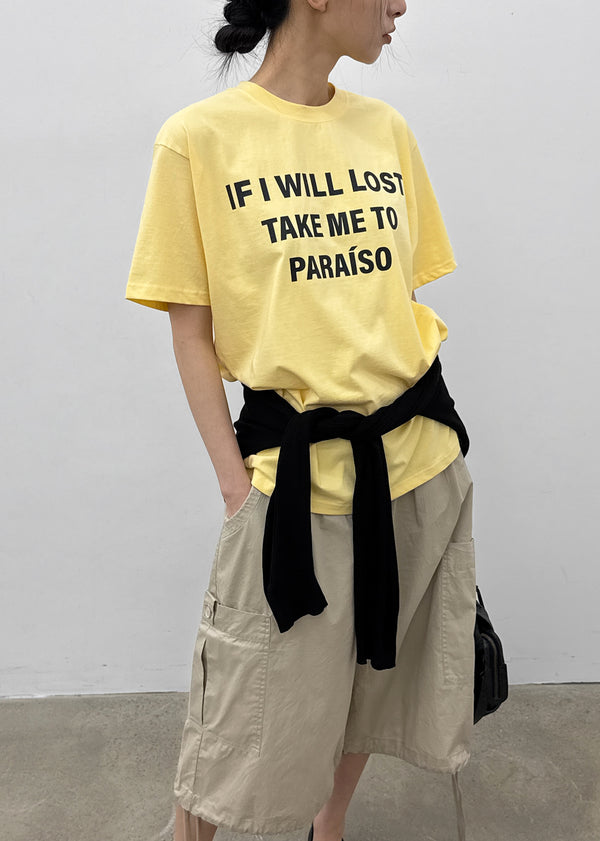 Sindella Loose Fit Printed Short Sleeve T-shirt