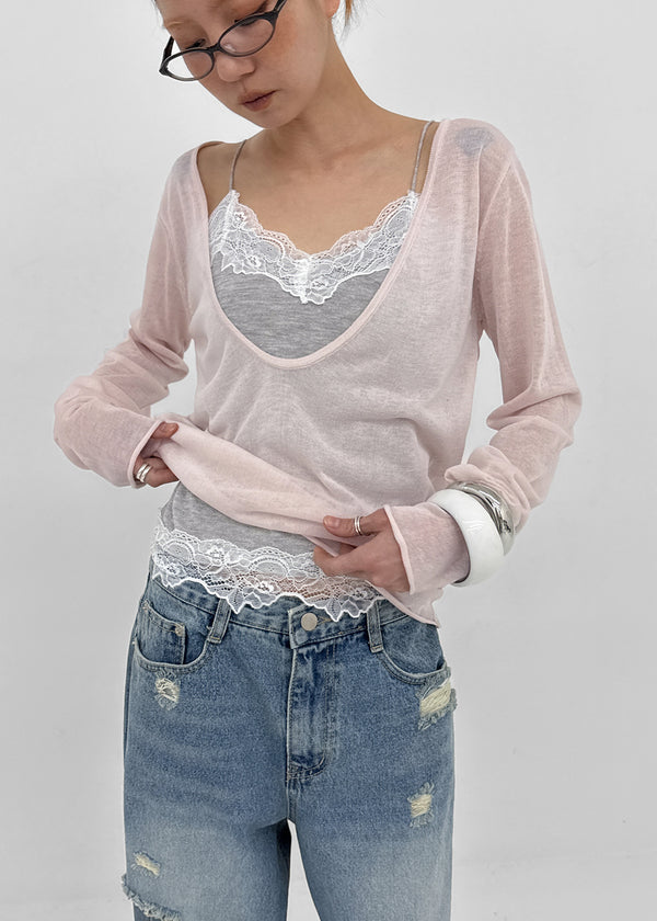 [MADE] Robty Deep V-Neck Summer Knit