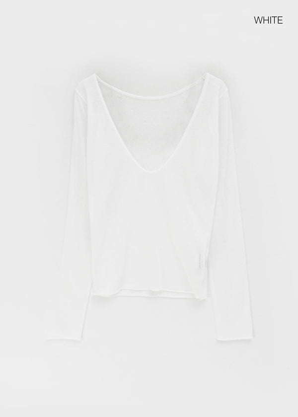 [MADE] Robty Deep V-Neck Summer Knit