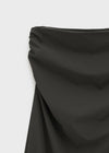 Pelian Nylon Shirred Long Skirt