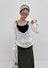 Chopu Layered Color Block Crop Sleeveless (built-in Cup)