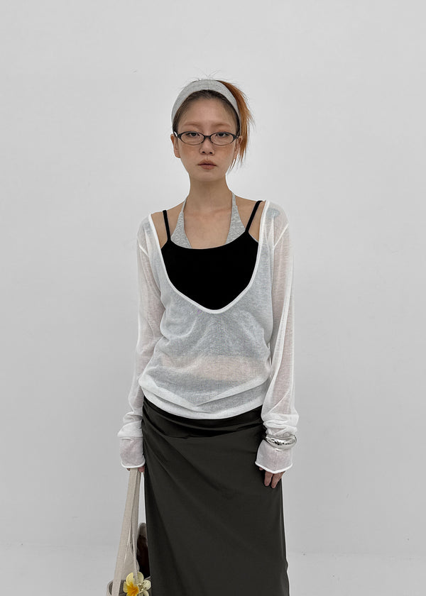 [MADE] Robty Deep V-Neck Summer Knit