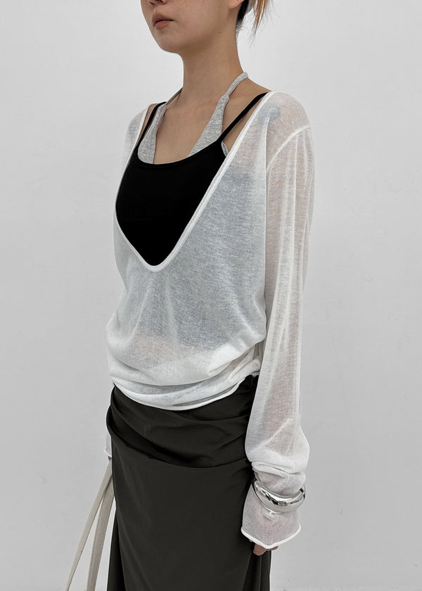 [MADE] Robty Deep V-Neck Summer Knit