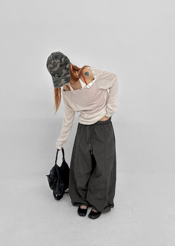 [MADE] Kuld Nylon Balloon Banded Pants