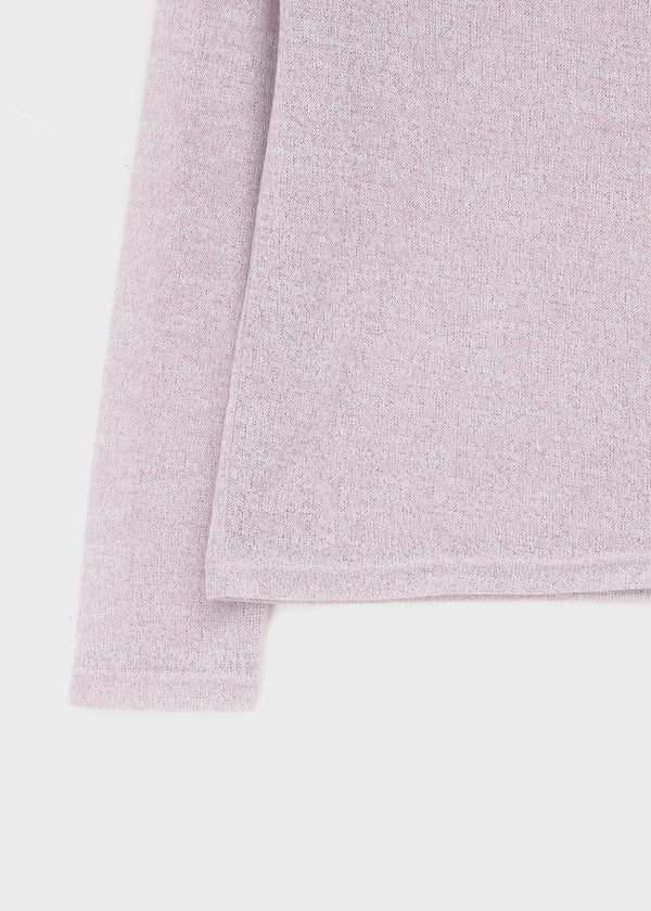 [MADE] Cuchel Summer Knit Button Off-Shoulder Long Sleeve Top