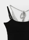 Chopu Layered Color Block Crop Sleeveless (built-in Cup)