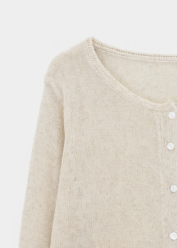 Arik Summer Linen Round Cardigan