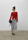 Ruav Button Round Cardigan