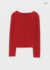 Ruav Button Round Cardigan