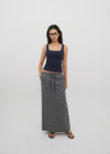 [B-BASIC] Basic Cotton Span Square Neck Sleeveless (Built-in Cap)