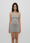 [B-BASIC] Basic Cotton Span Mango Halter Neck Sleeveless (Built-in Cap)