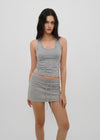 [B-BASIC] Basic Cotton Span Mango Halter Neck Sleeveless (Built-in Cap)