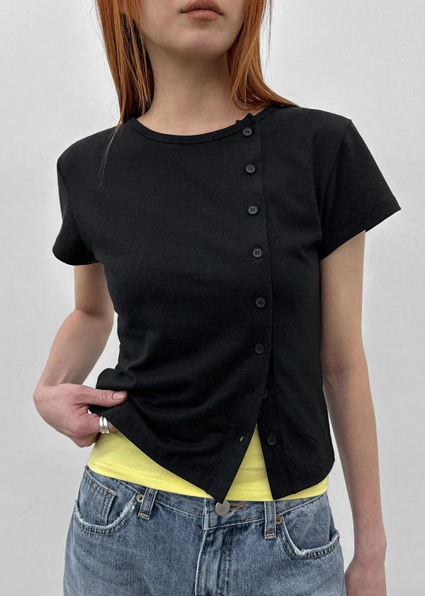 [MADE] Selni Diagonal Short-Sleeve Cardigan (Set Available)