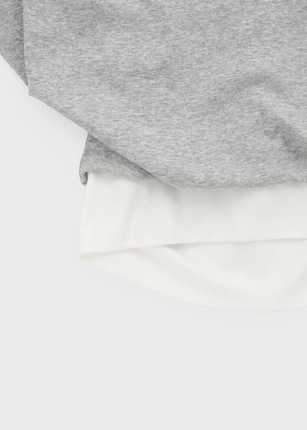 Pep Fun Layered Halter Off-shoulder Short Sleeve Tee