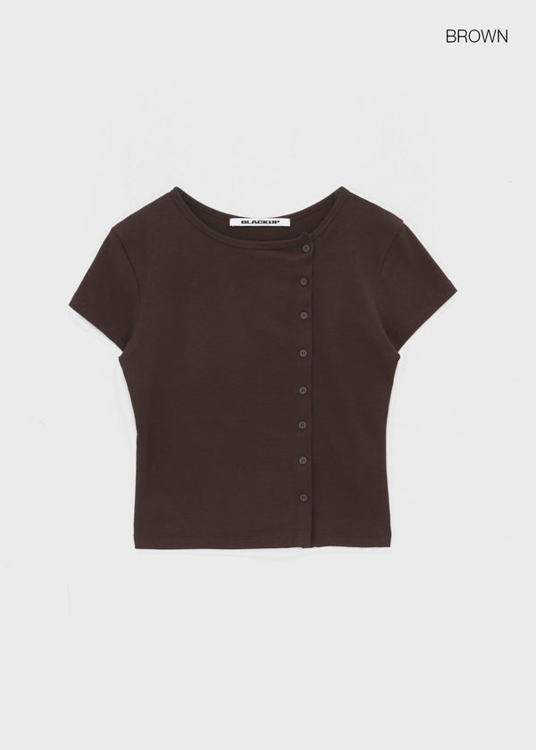 [MADE] Selni Diagonal Short-Sleeve Cardigan (Set Available)