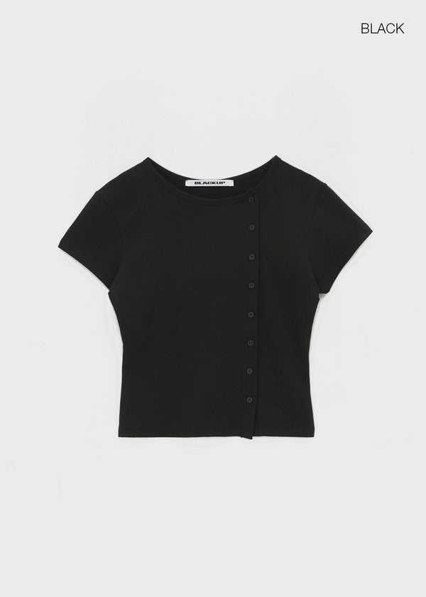 [MADE] Selni Diagonal Short-Sleeve Cardigan (Set Available)