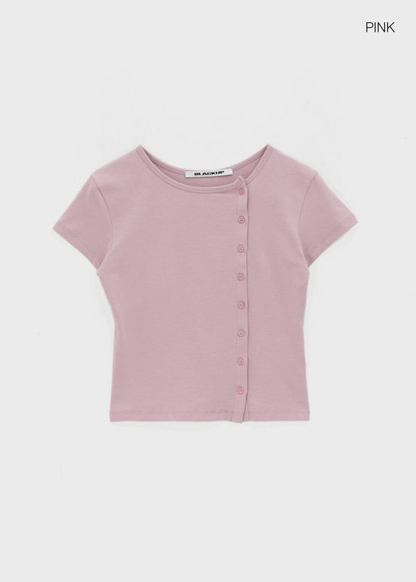 [MADE] Selni Diagonal Short-Sleeve Cardigan (Set Available)