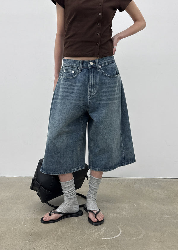 [MADE] Ever Folding Bermuda Denim Pants