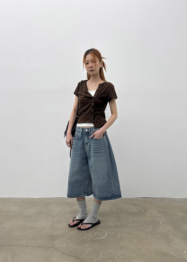 [MADE] Ever Folding Bermuda Denim Pants