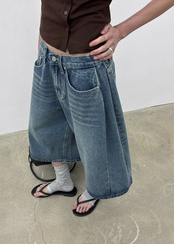[MADE] Ever Folding Bermuda Denim Pants