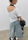[MADE] Selni Off-Shoulder Short-Sleeve Tee (Set Available)