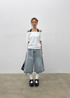 [MADE] Selni Off-Shoulder Short-Sleeve Tee (Set Available)