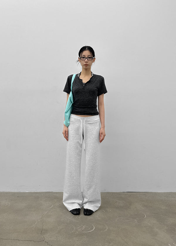 [MADE] Bient Low-Waist Bootcut Banding Pants