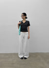 [MADE] Bient Low-Waist Bootcut Banding Pants
