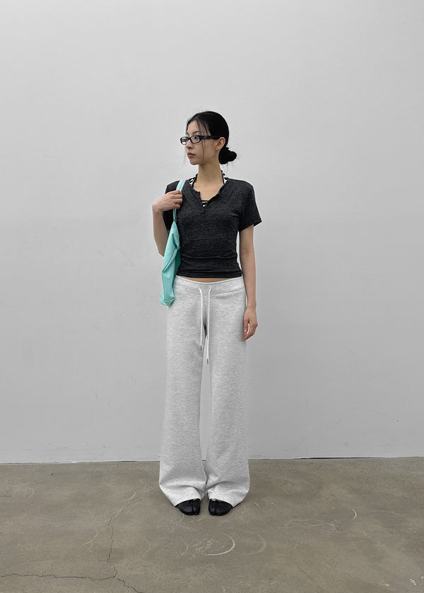[MADE] Bient Low-Waist Bootcut Banding Pants