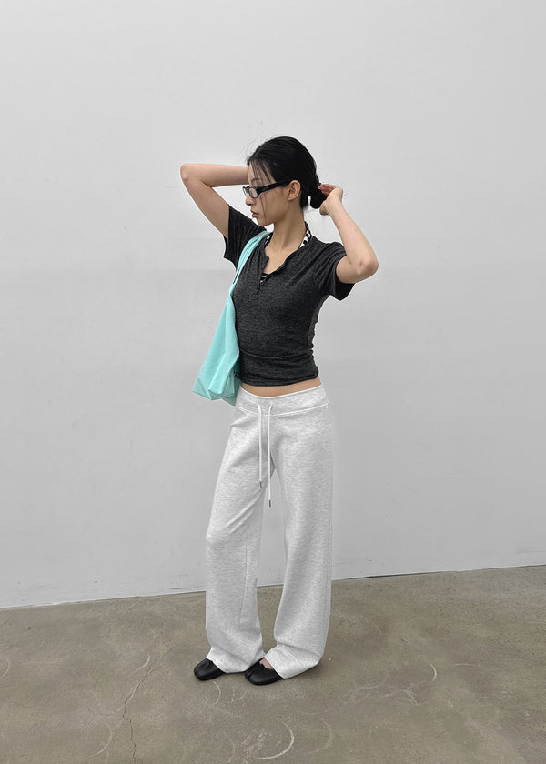 [MADE] Bient Low-Waist Bootcut Banding Pants