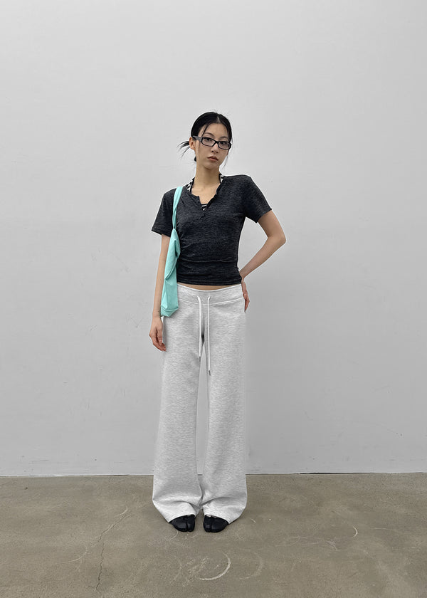 [MADE] Bient Low-Waist Bootcut Banding Pants
