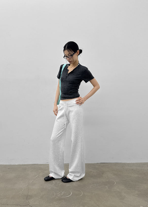 [MADE] Bient Low-Waist Bootcut Banding Pants