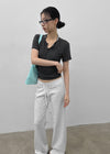 Tute Henley Neck Slim Short Sleeve Tee