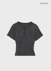 Tute Henley Neck Slim Short Sleeve Tee