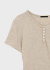 Tute Henley Neck Slim Short Sleeve Tee
