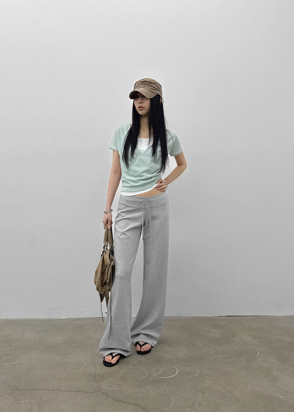 [MADE] Bient Low-Waist Bootcut Banding Pants