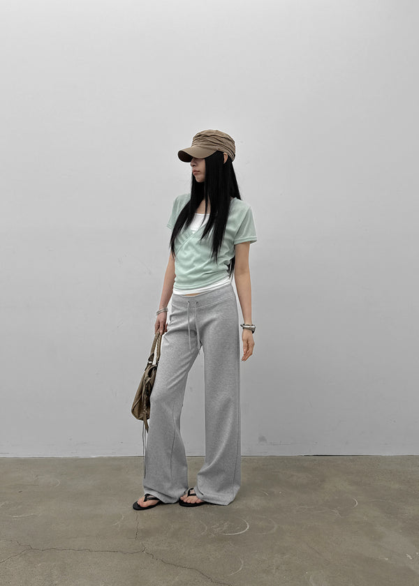 [MADE] Bient Low-Waist Bootcut Banding Pants