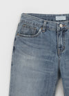 Rotomi Damaged Low-waisted Bootcut Denim Pants