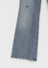 Rotomi Damaged Low-waisted Bootcut Denim Pants
