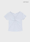 Picoten Twist V-neck Short Sleeve Tee