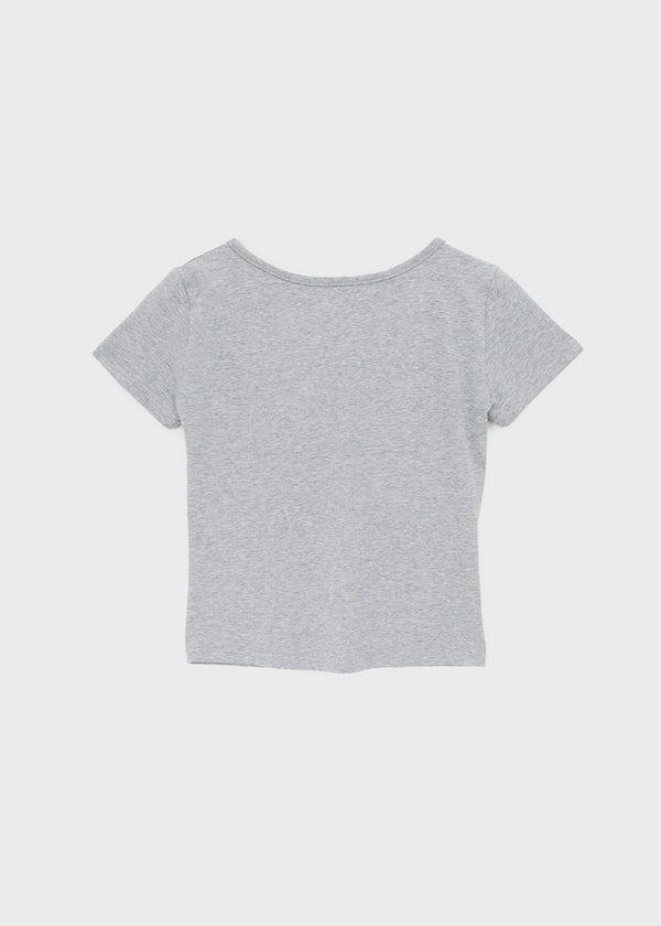 Picoten Twist V-neck Short Sleeve Tee