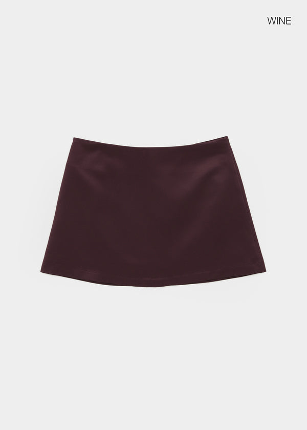 Comio Satin Miniskirt