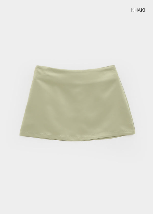 Comio Satin Miniskirt