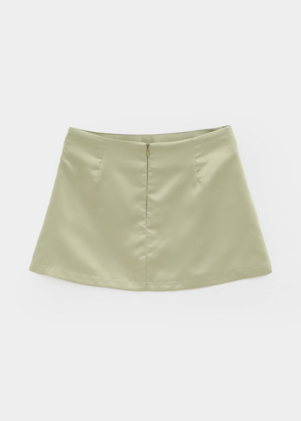 Comio Satin Miniskirt