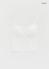 Shellys Lace Crop Sleeveless (built-in Cup)
