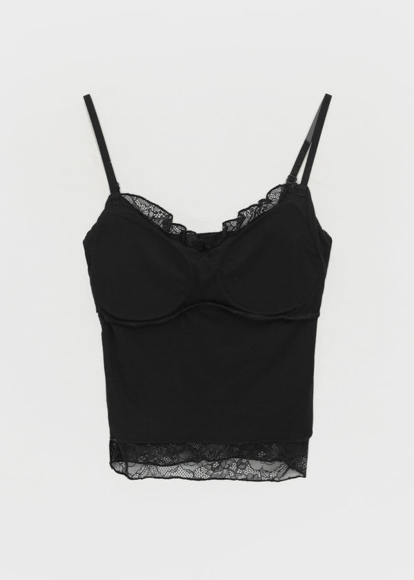 Shellys Lace Crop Sleeveless (built-in Cup)